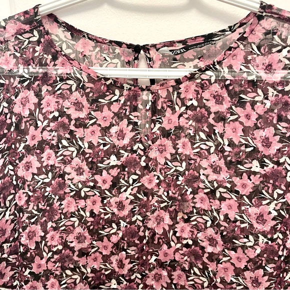 NWOT Zara floral midi dress size XL - Picture 4 of 4
